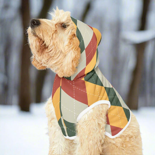 Argyle Golf Pet Hoodie - Cozy and Stylish Pet Apparel