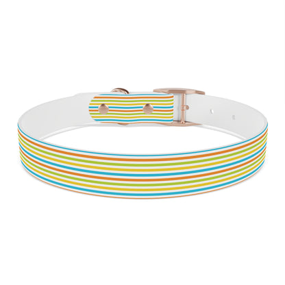 Dog Collar - Rainbow Stripe Happy Pet Accessory