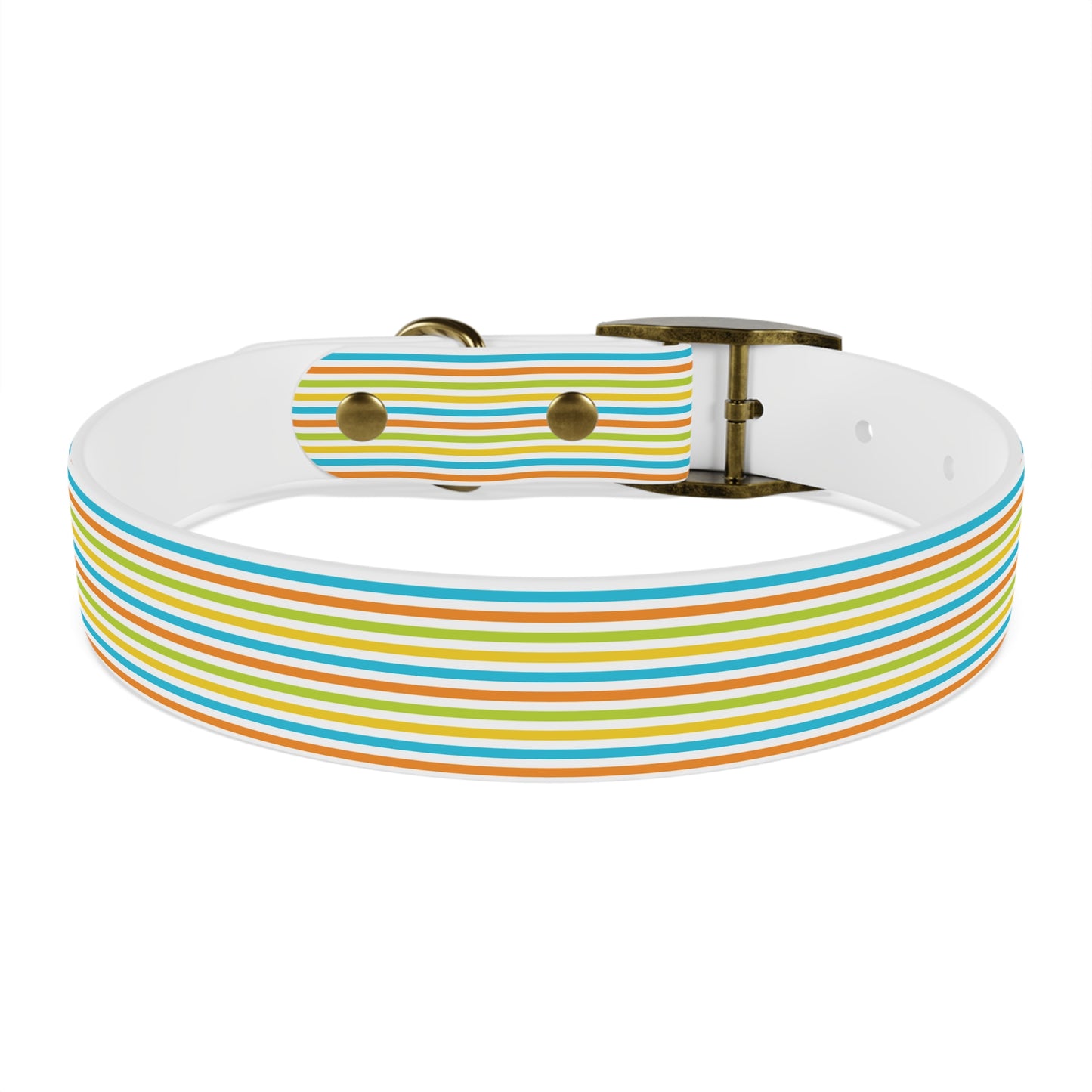 Dog Collar - Rainbow Stripe Happy Pet Accessory