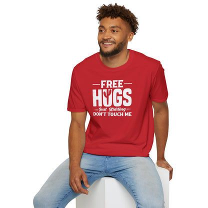 Graphic Tee Free Hugs Don’t Touch Me Unisex Softstyle T-Shirt