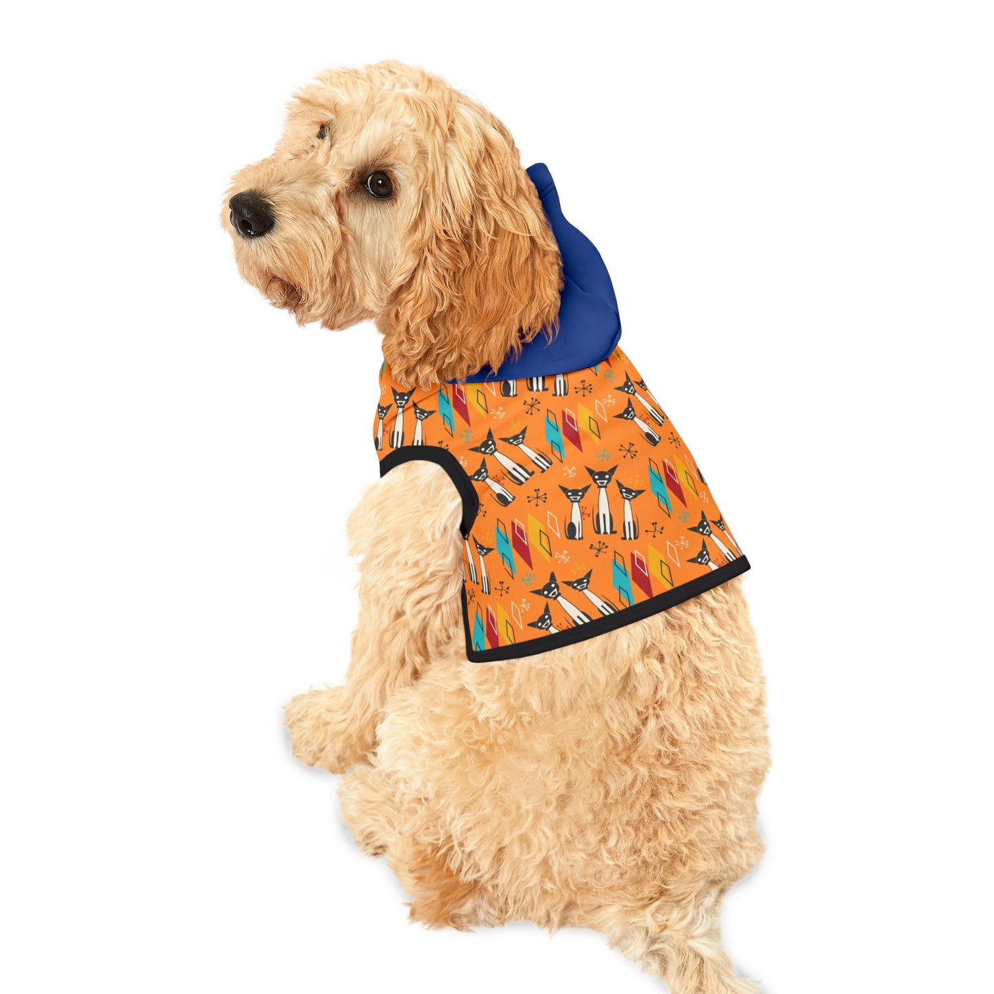 Pet Hoodie - Atomic Orange