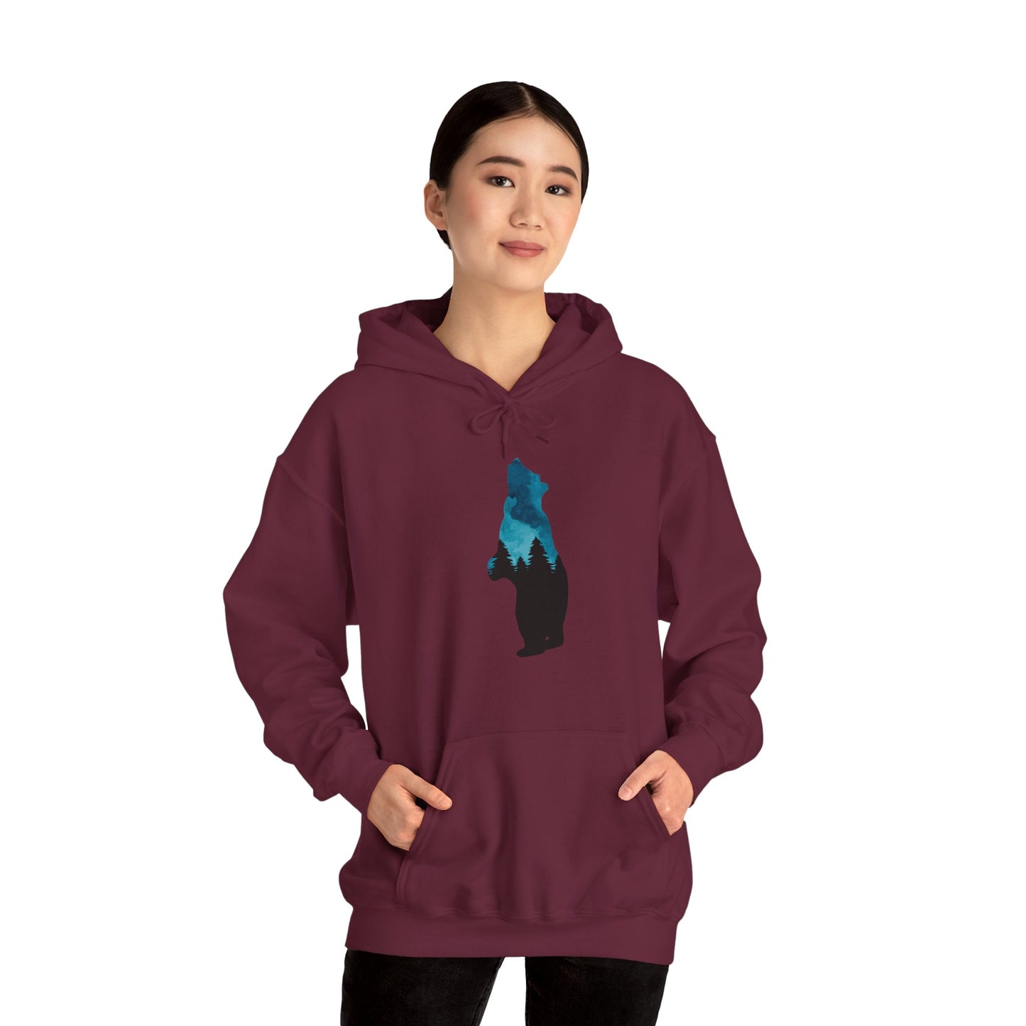 Bear Night Sky Hoodie Sweatshirt