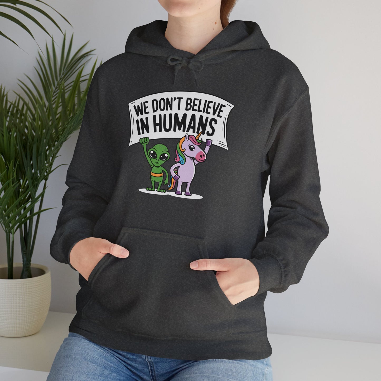 Alien Unicorn Hoodie Sweatshirt - Unisex Heavy Blend™