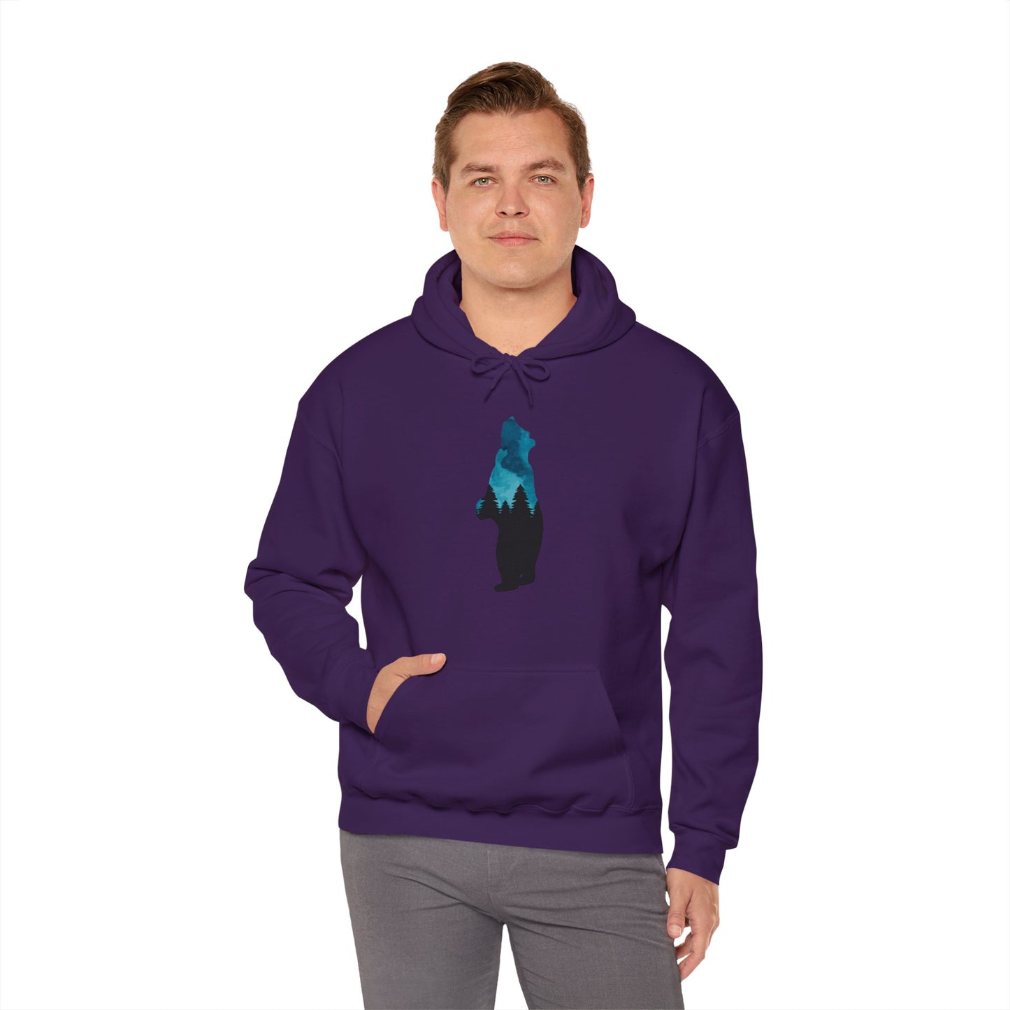 Bear Night Sky Hoodie Sweatshirt