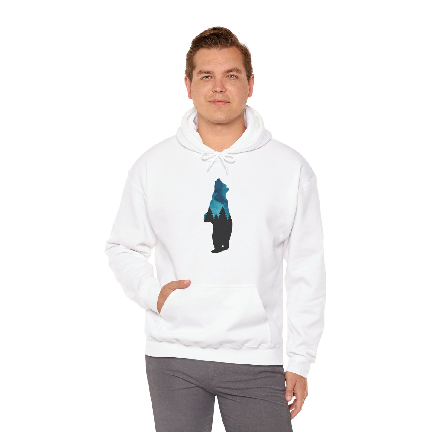 Bear Night Sky Hoodie Sweatshirt