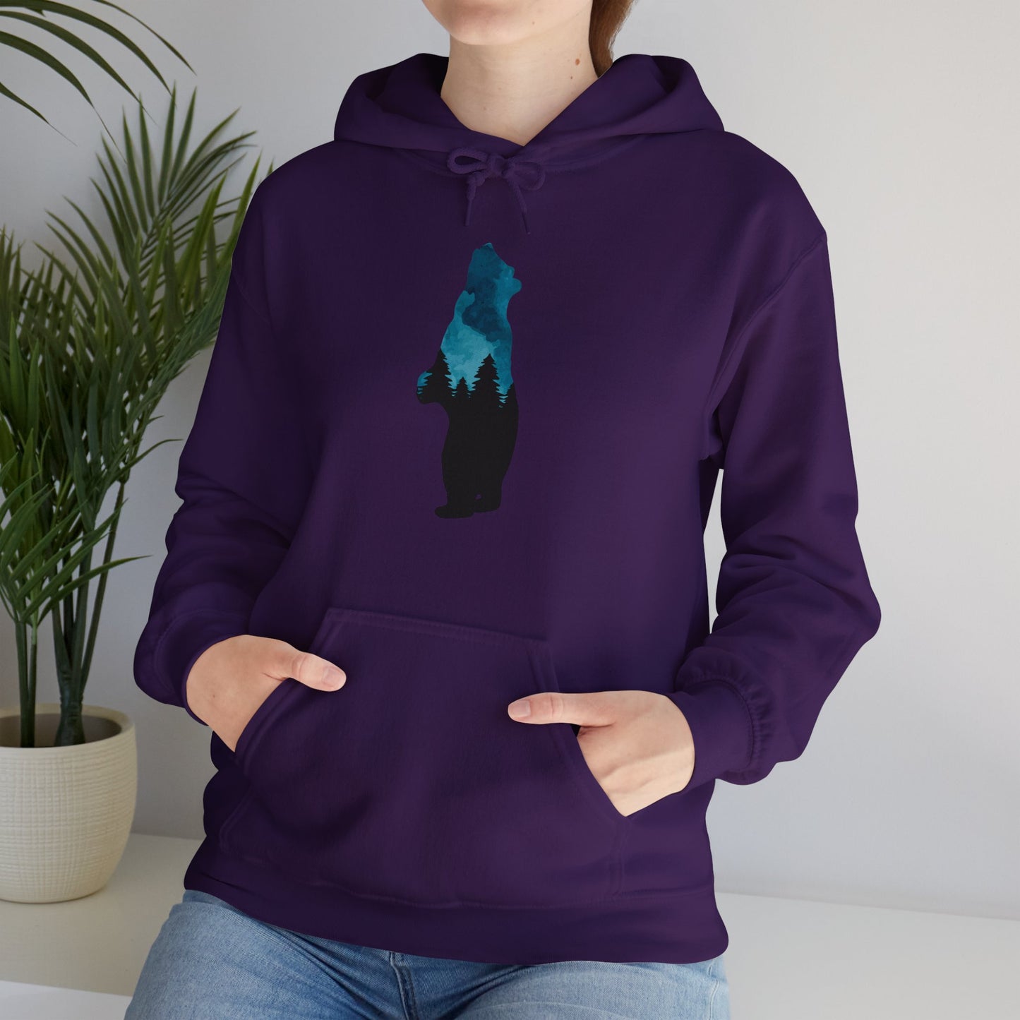 Bear Night Sky Hoodie Sweatshirt