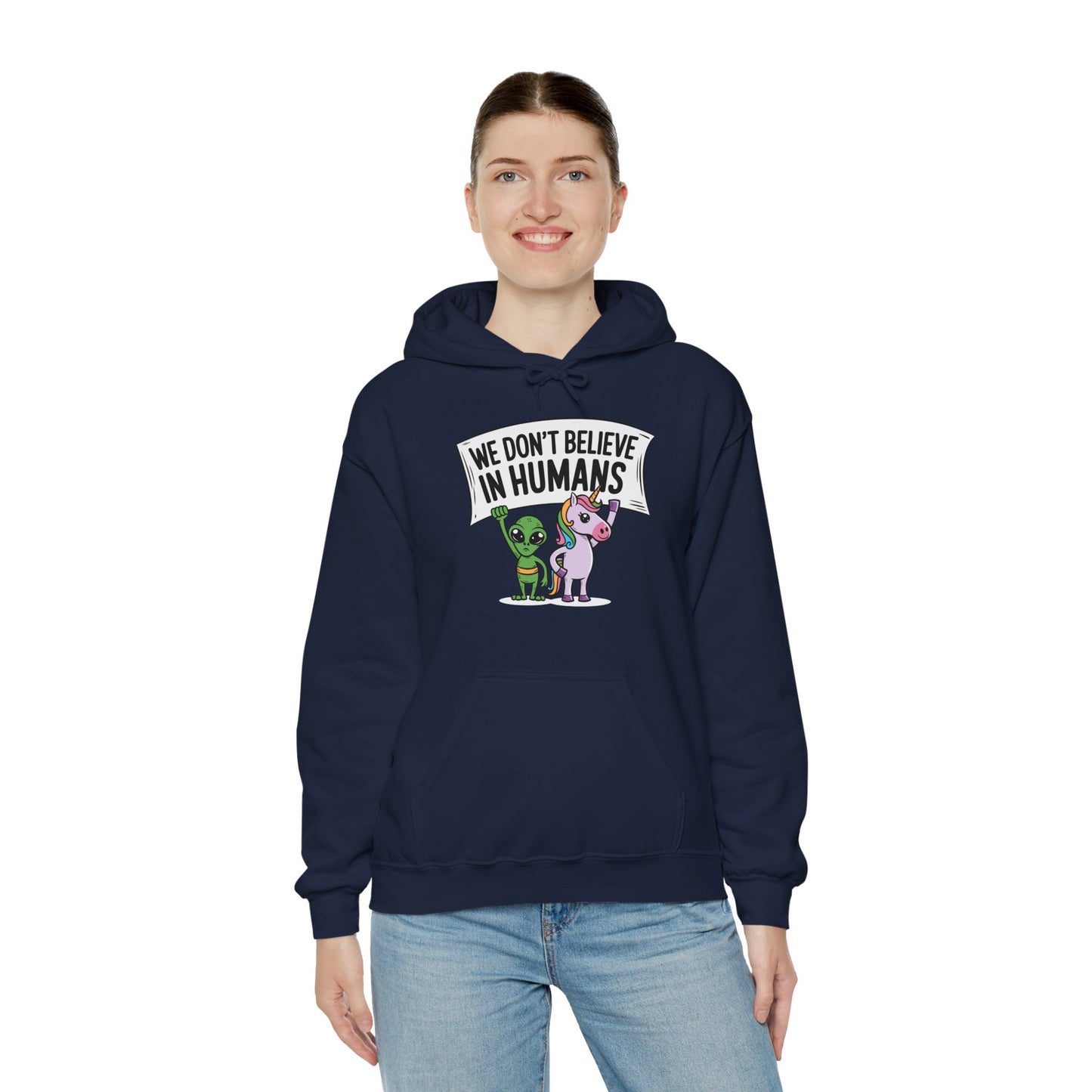 Alien Unicorn Hoodie Sweatshirt - Unisex Heavy Blend™