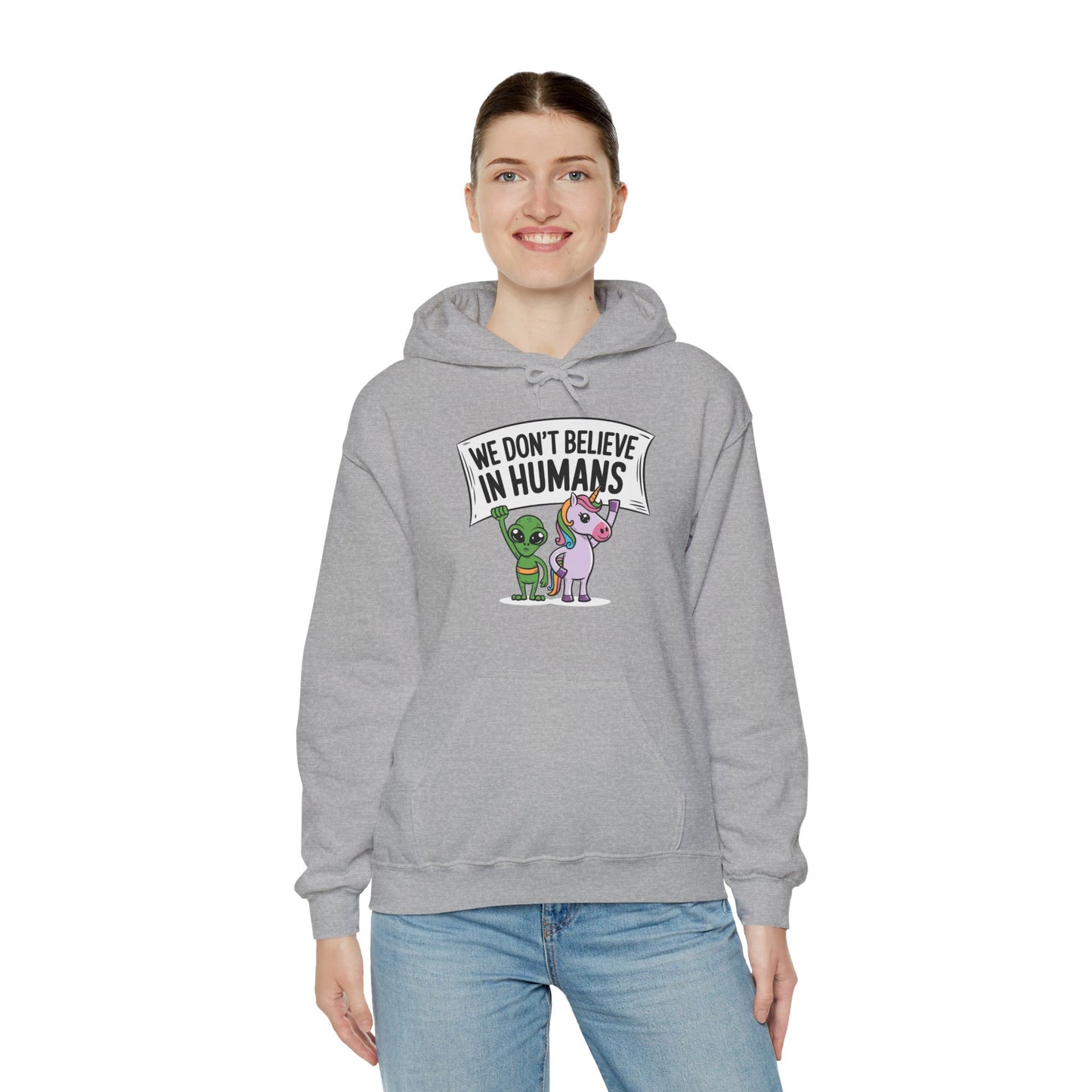 Alien Unicorn Hoodie Sweatshirt - Unisex Heavy Blend™