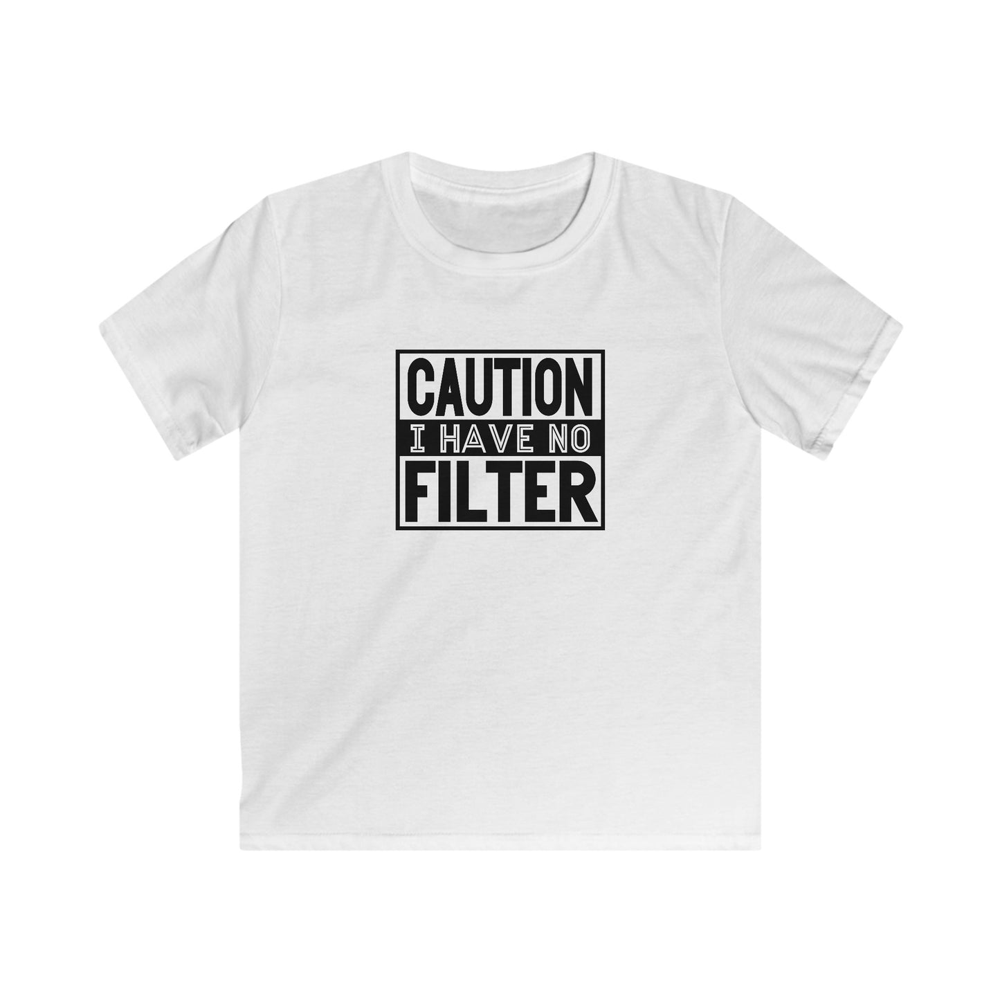 Kids Tee Caution I Have No Filter