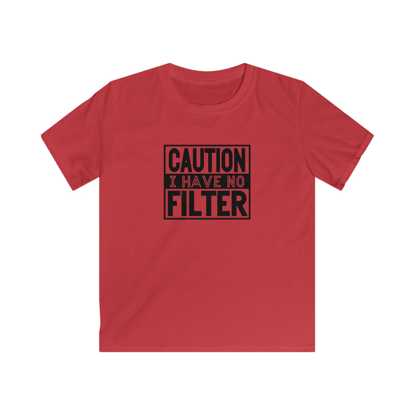 Kids Tee Caution I Have No Filter