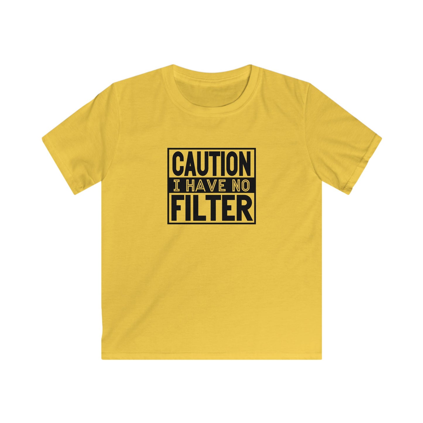 Kids Tee Caution I Have No Filter