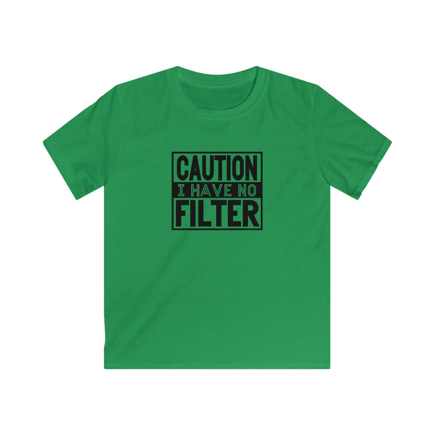 Kids Tee Caution I Have No Filter