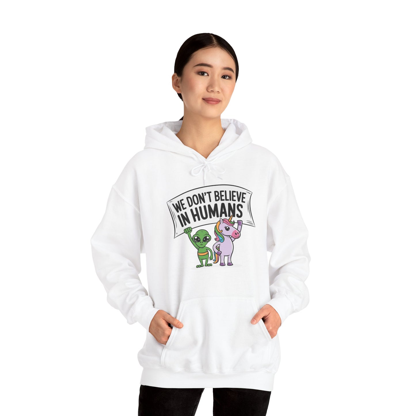 Alien Unicorn Hoodie Sweatshirt - Unisex Heavy Blend™