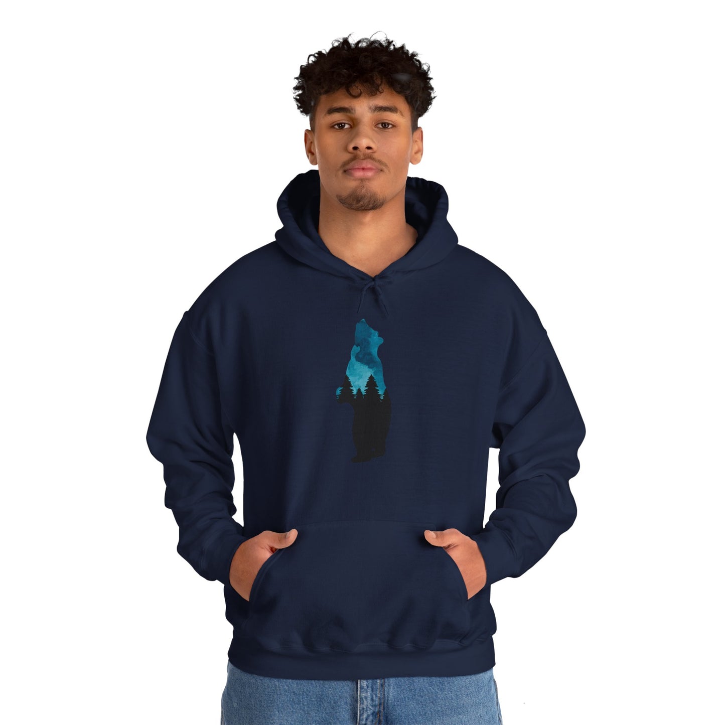 Bear Night Sky Hoodie Sweatshirt