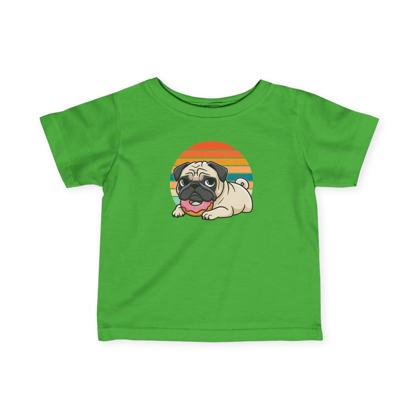 Baby Tee - Donut Pug Design