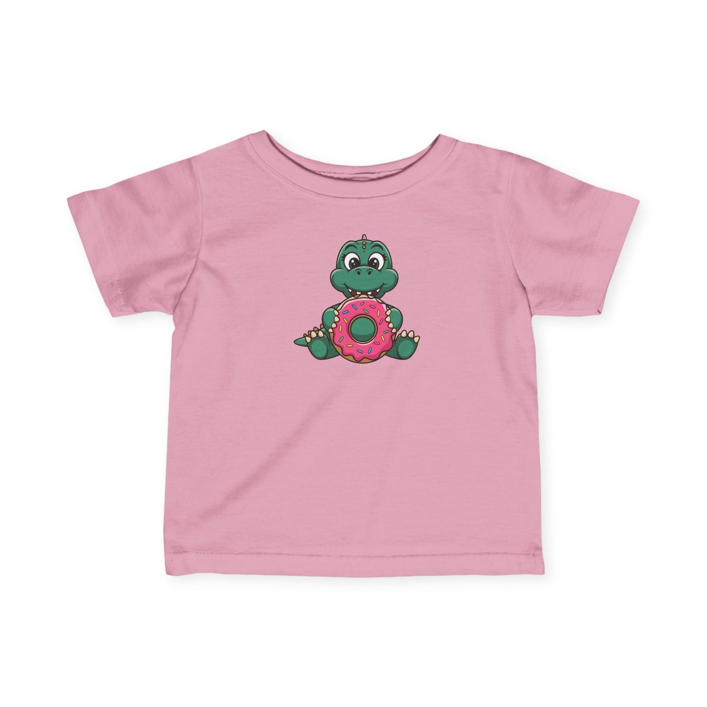 Baby Tee - Donut T-Rex Design - Cute and Playful Gift for Dinosaur Lovers