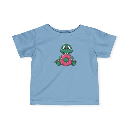 Baby Tee - Donut T-Rex Design - Cute and Playful Gift for Dinosaur Lovers