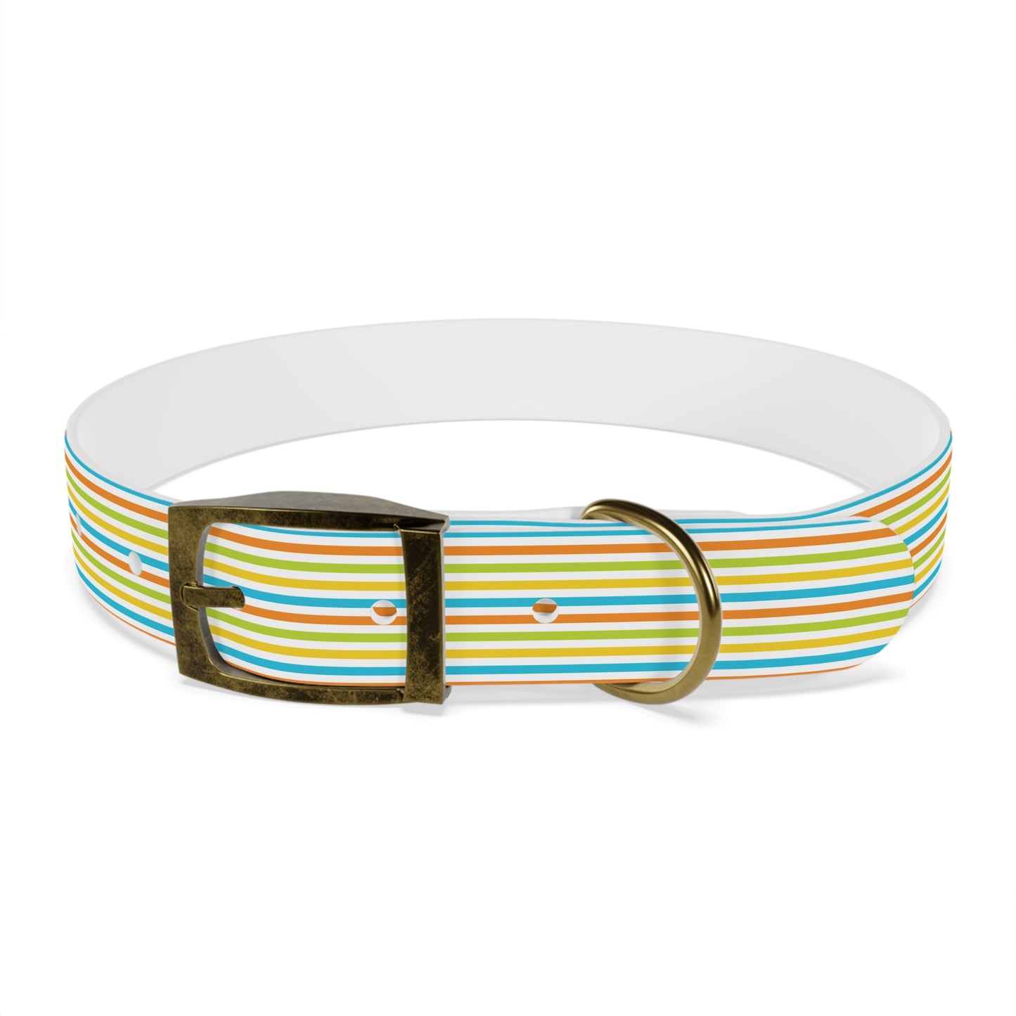 Dog Collar - Rainbow Stripe Happy Pet Accessory