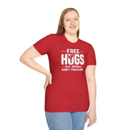 Graphic Tee Free Hugs Don’t Touch Me Unisex Softstyle T-Shirt