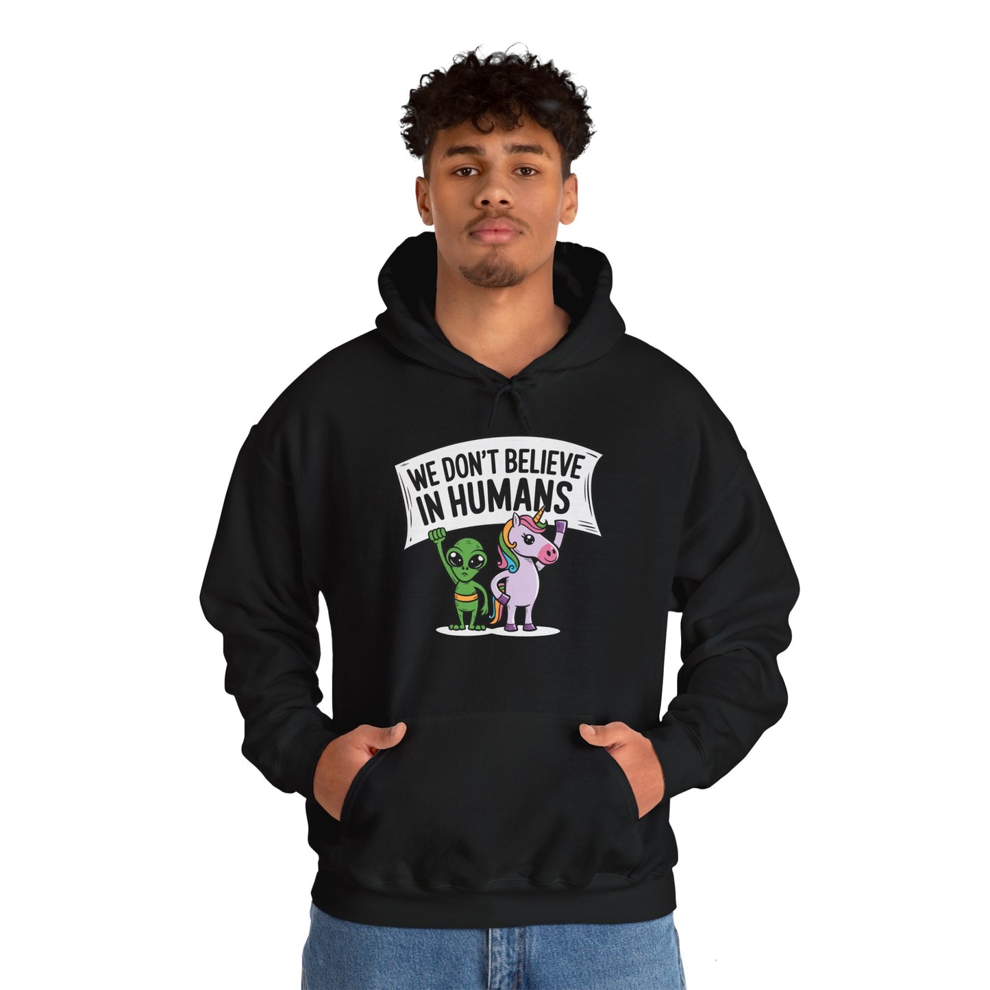 Alien Unicorn Hoodie Sweatshirt - Unisex Heavy Blend™