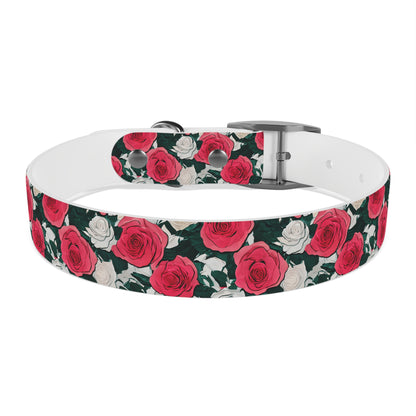 Dog Collar Red Rose Garden Design