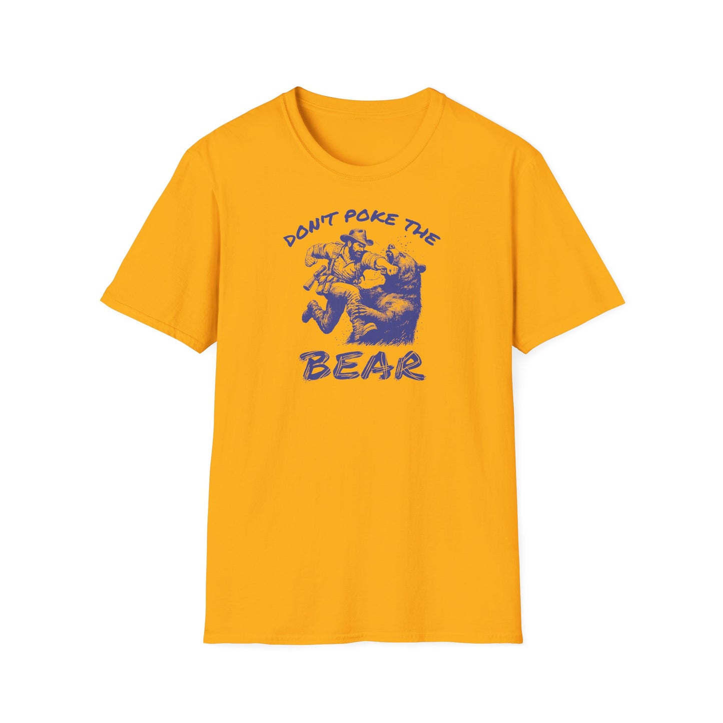 Bear Graphic Tee - Don’t Poke The Bear Unisex Softstyle T-Shirt