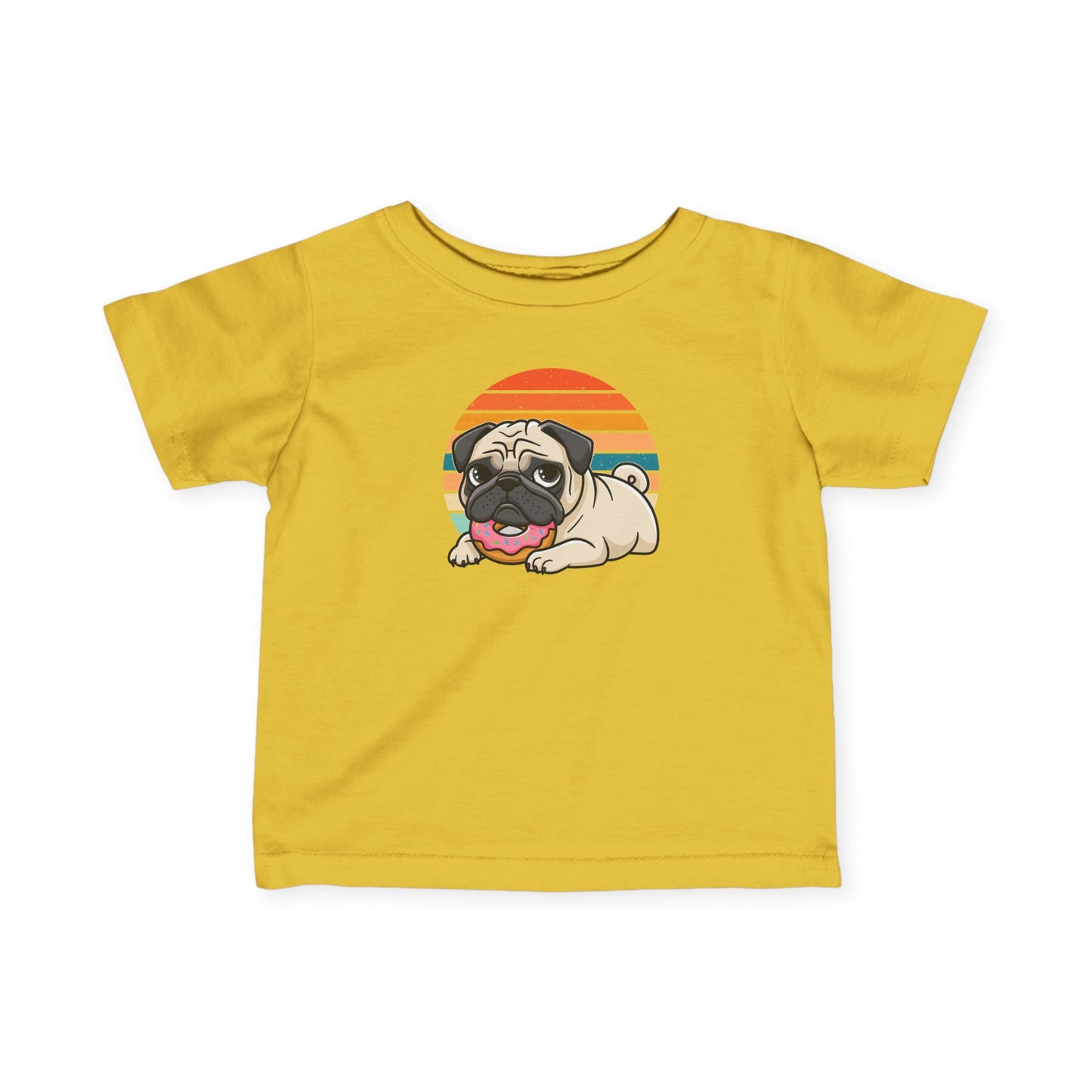 Baby Tee - Donut Pug Design