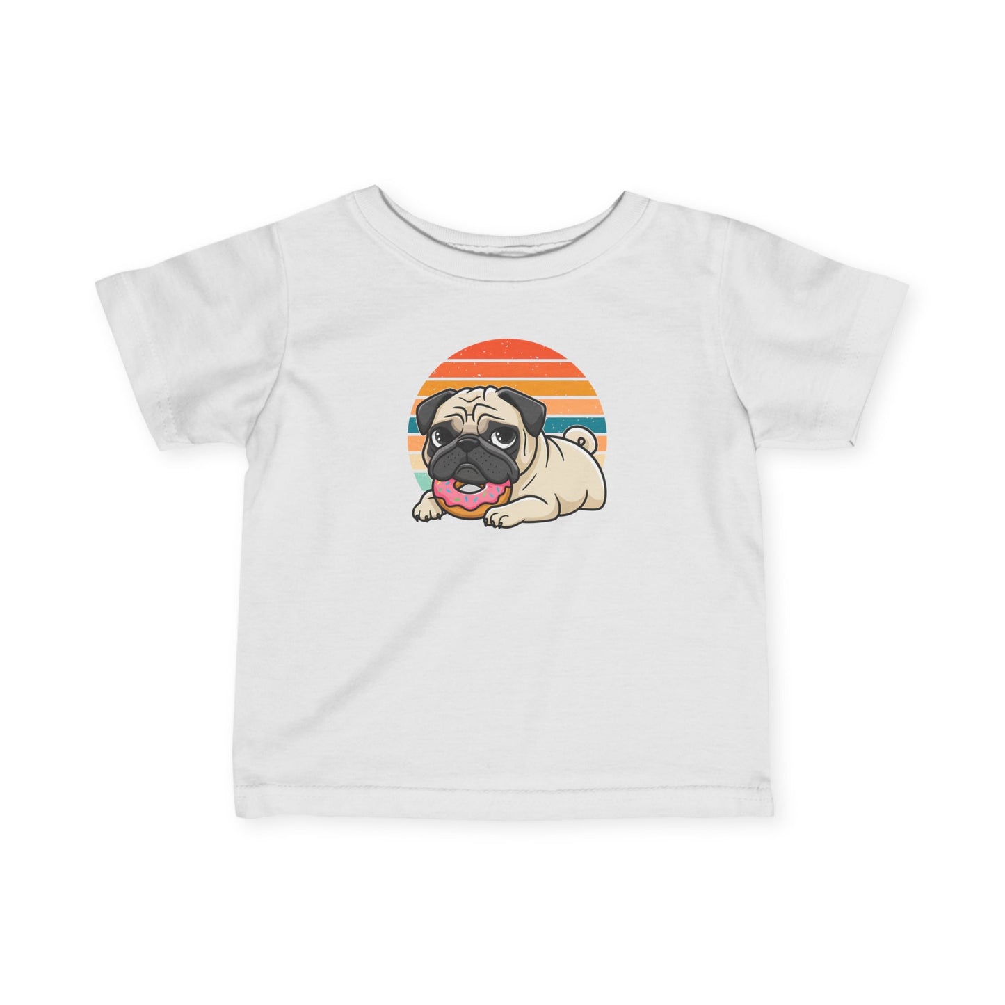 Baby Tee - Donut Pug Design