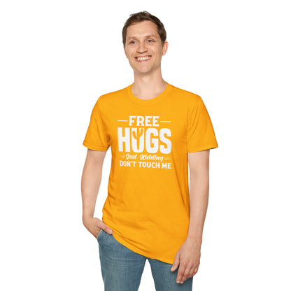 Graphic Tee Free Hugs Don’t Touch Me Unisex Softstyle T-Shirt