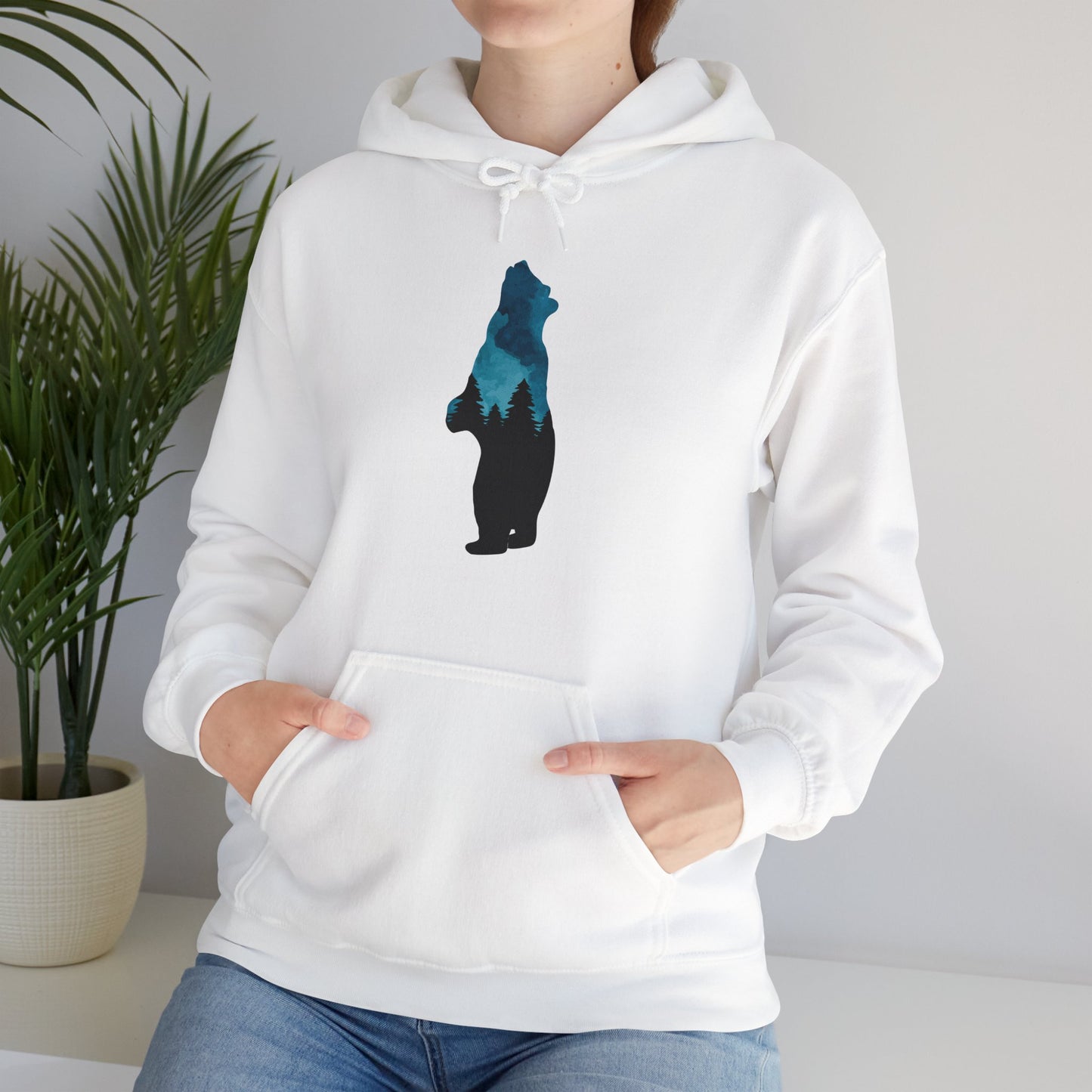 Bear Night Sky Hoodie Sweatshirt