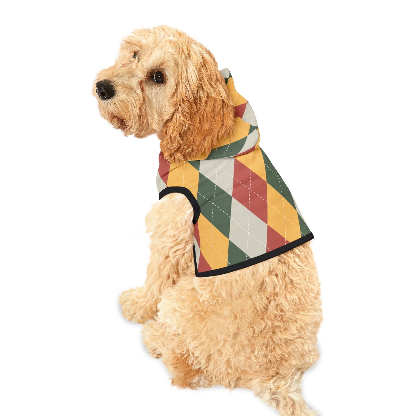 Argyle Golf Pet Hoodie - Cozy and Stylish Pet Apparel