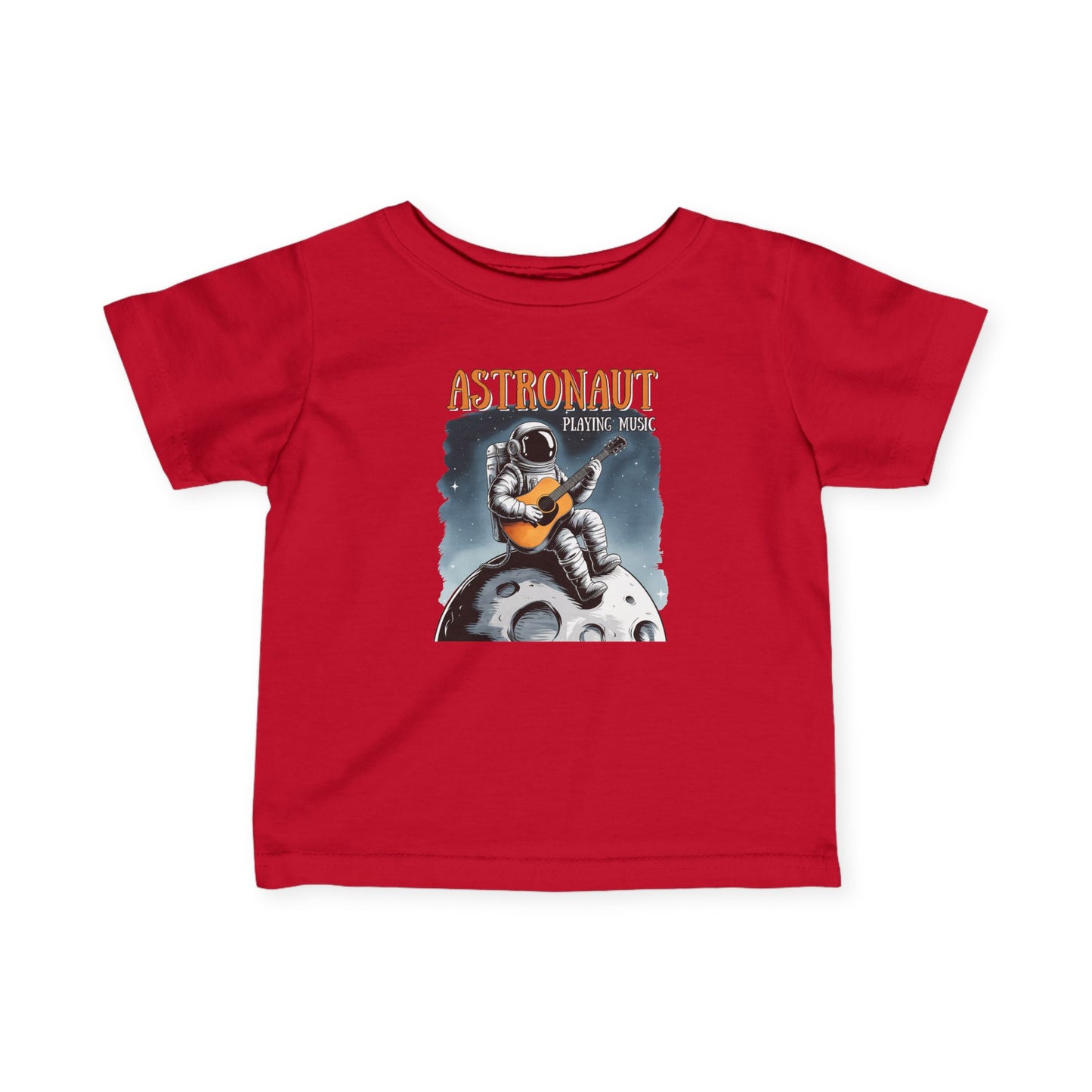 Infant Tee - Astronaut Playing Music Design