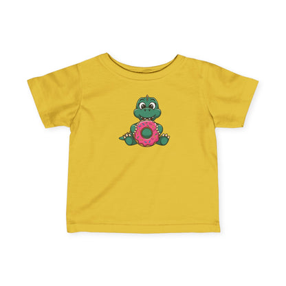 Baby Tee - Donut T-Rex Design - Cute and Playful Gift for Dinosaur Lovers