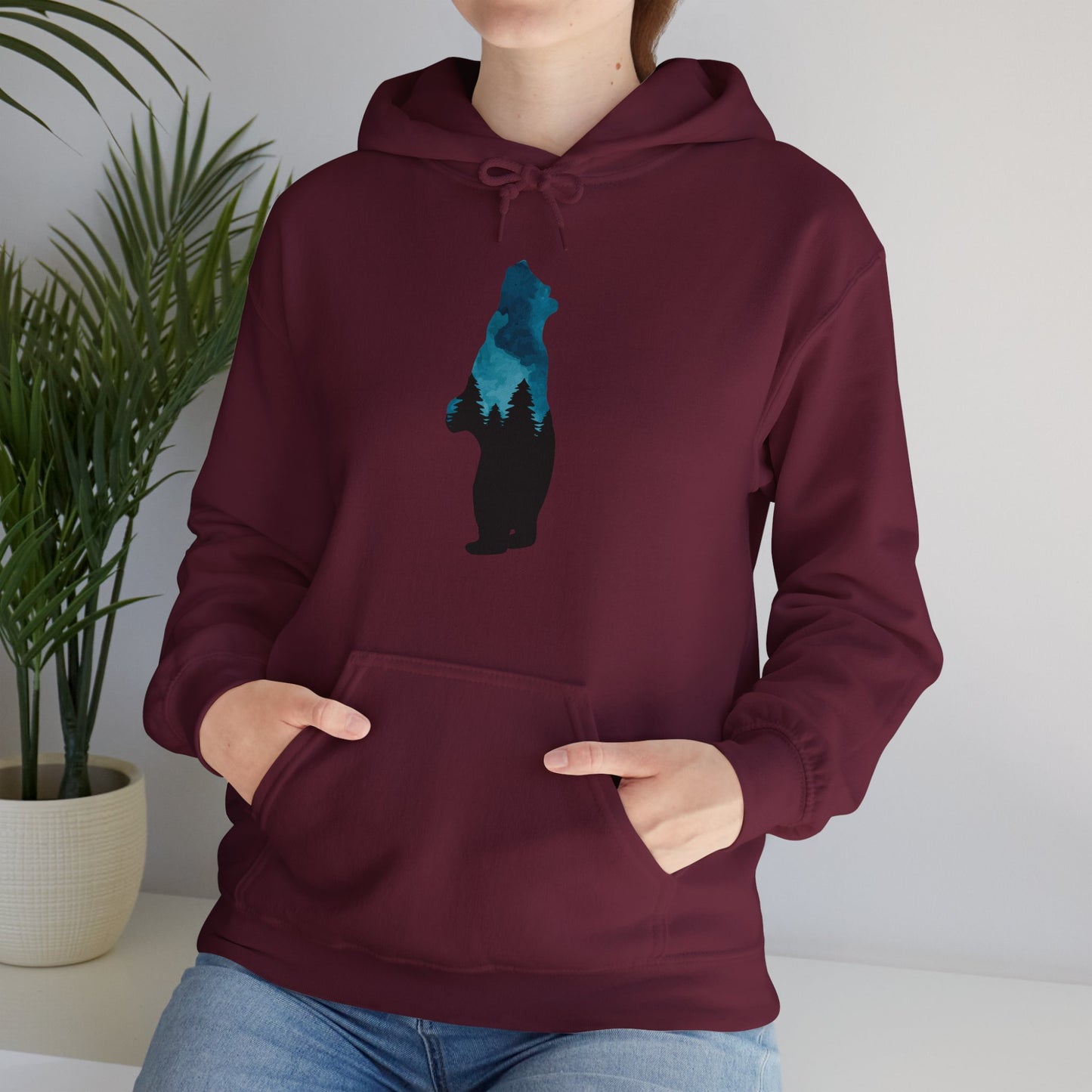 Bear Night Sky Hoodie Sweatshirt