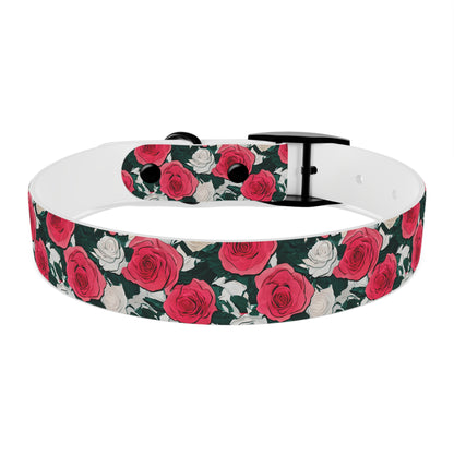 Dog Collar Red Rose Garden Design