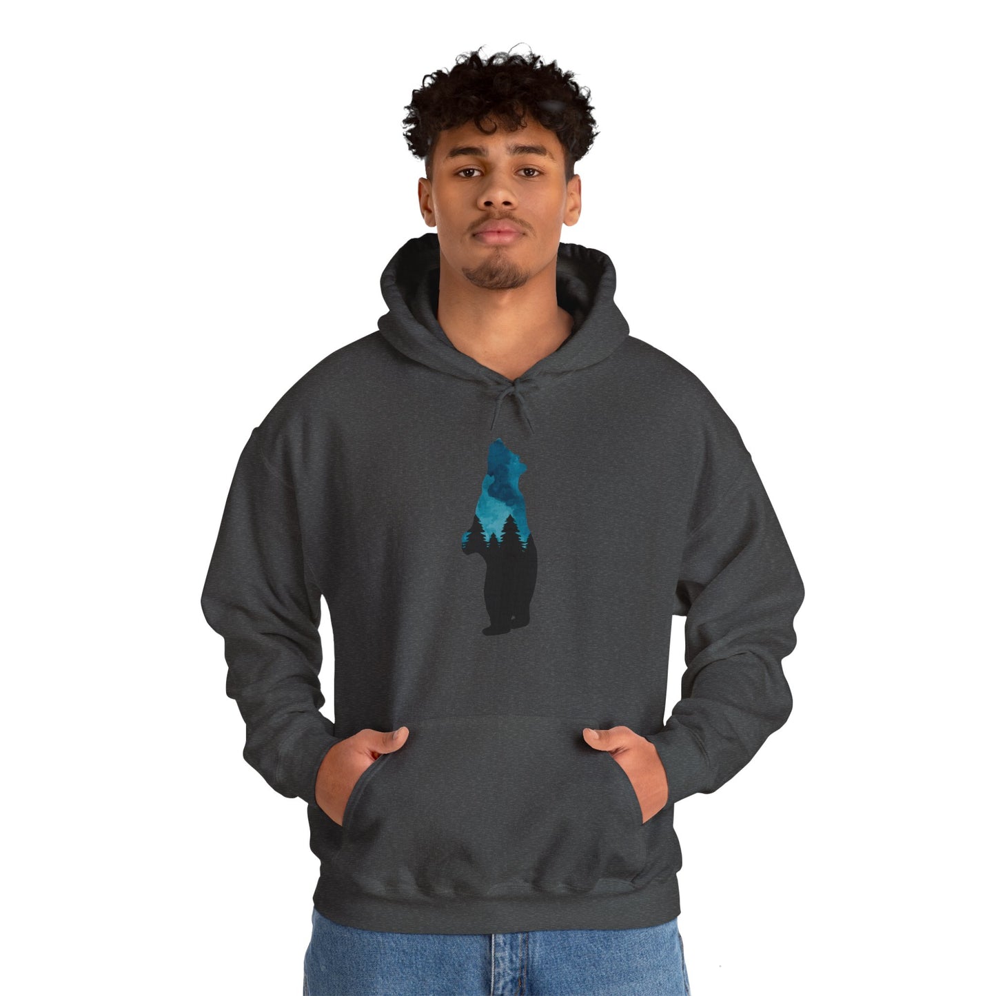 Bear Night Sky Hoodie Sweatshirt