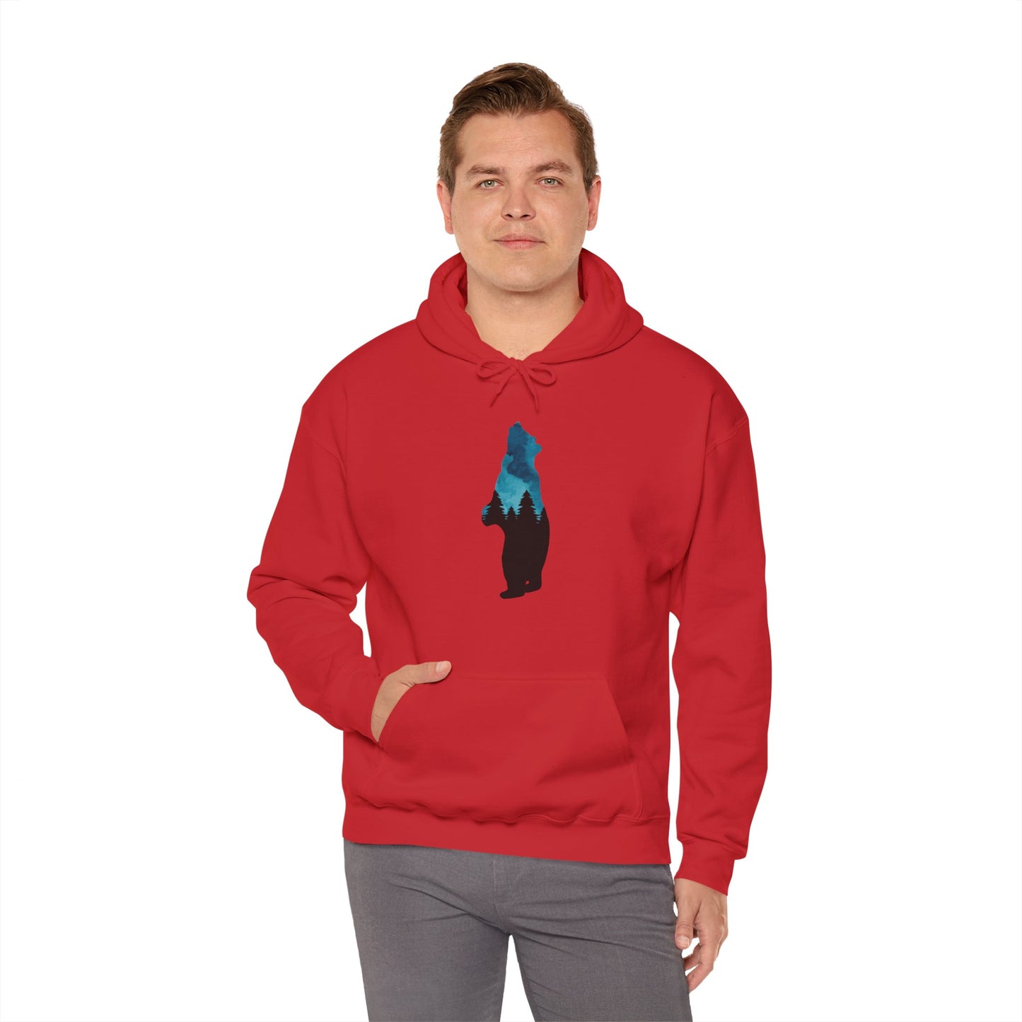 Bear Night Sky Hoodie Sweatshirt