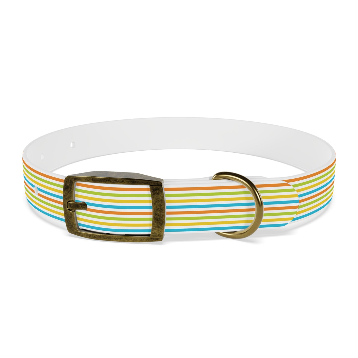 Dog Collar - Rainbow Stripe Happy Pet Accessory