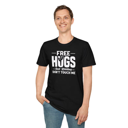 Graphic Tee Free Hugs Don’t Touch Me Unisex Softstyle T-Shirt