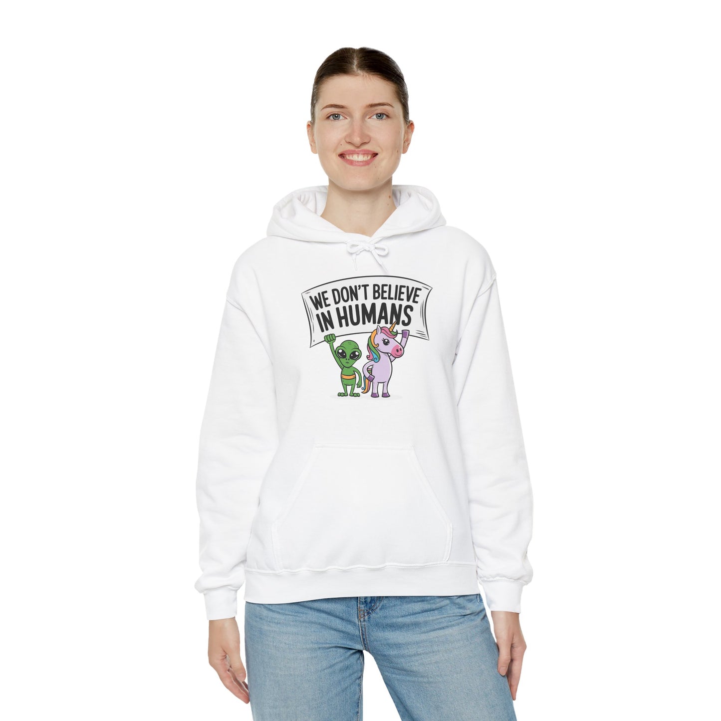 Alien Unicorn Hoodie Sweatshirt - Unisex Heavy Blend™