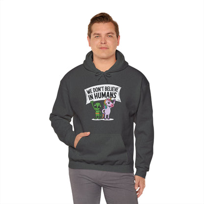 Alien Unicorn Hoodie Sweatshirt - Unisex Heavy Blend™