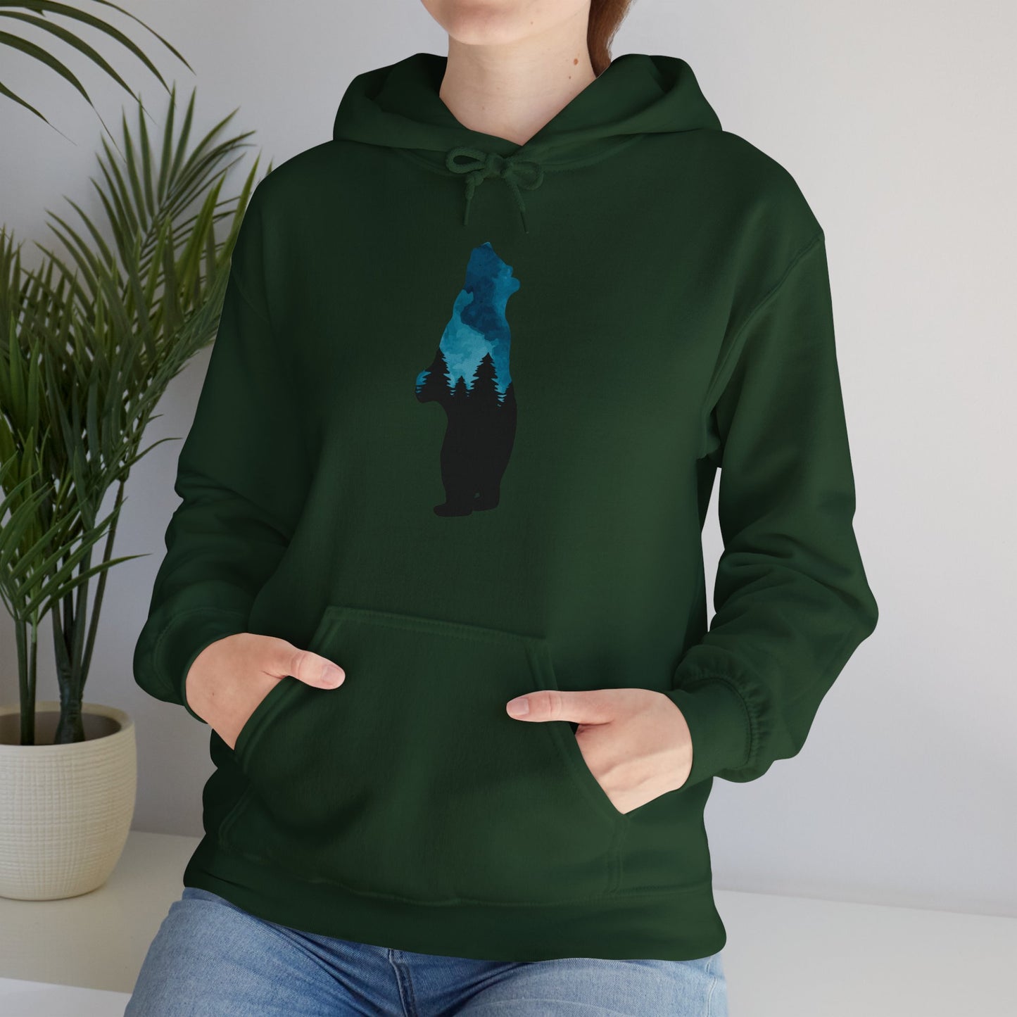 Bear Night Sky Hoodie Sweatshirt