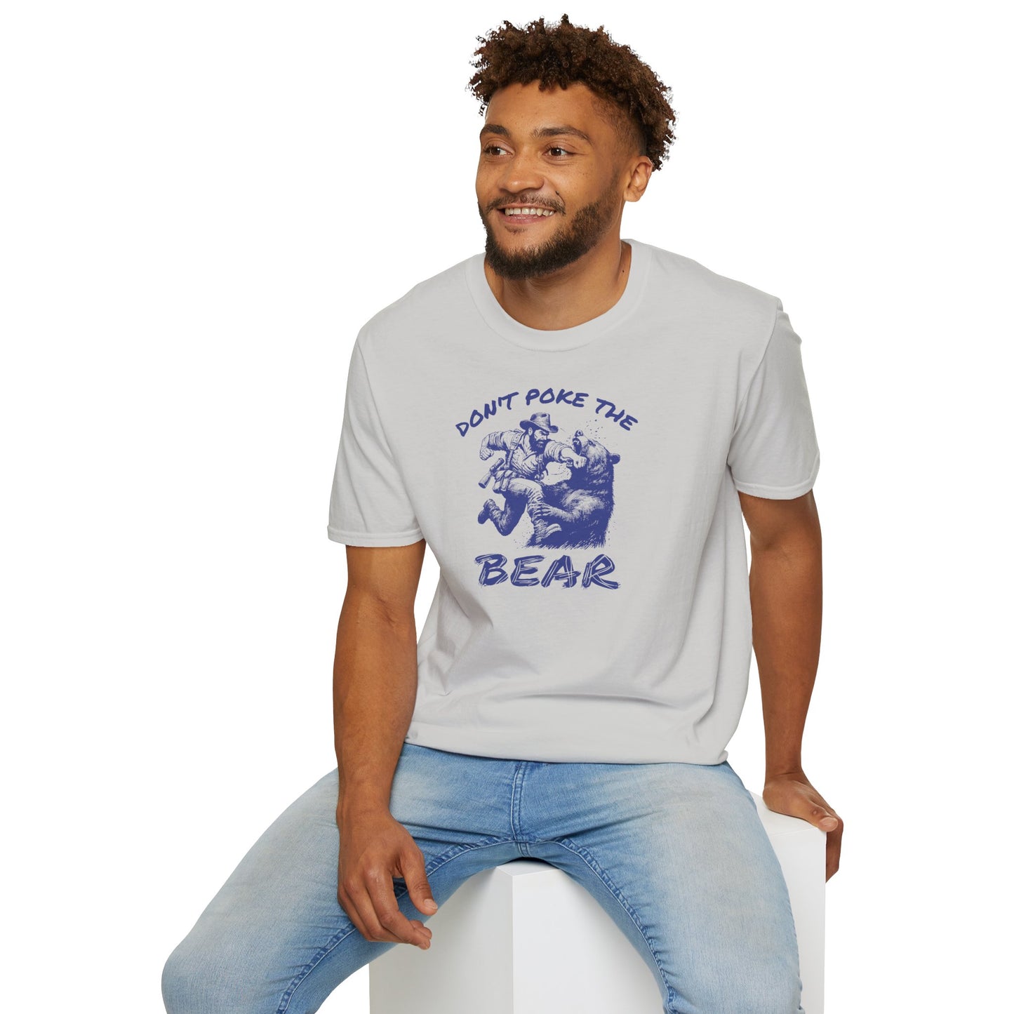 Bear Graphic Tee - Don’t Poke The Bear Unisex Softstyle T-Shirt