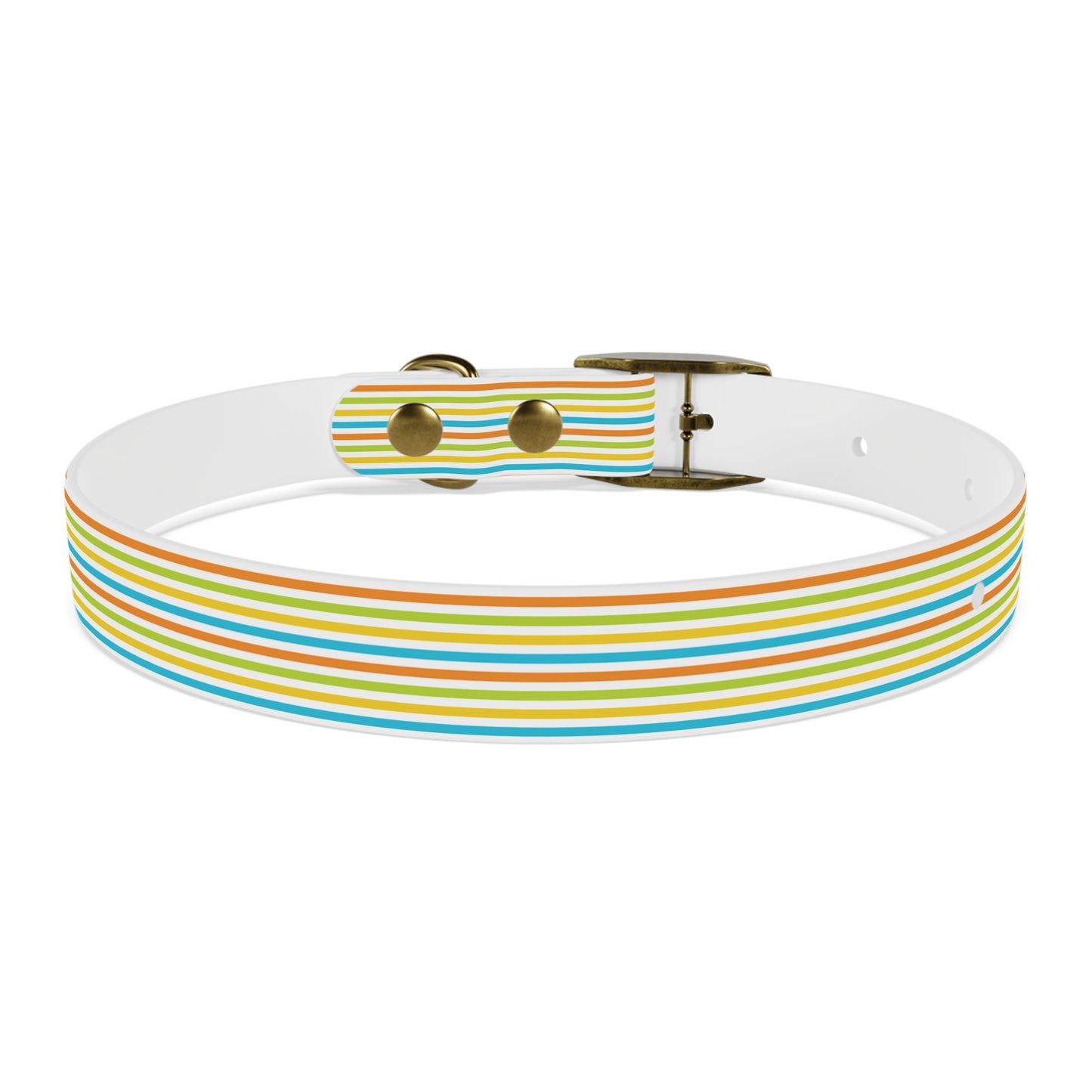 Dog Collar - Rainbow Stripe Happy Pet Accessory