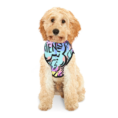 Graffiti Pet Hoodie in Bright Colors