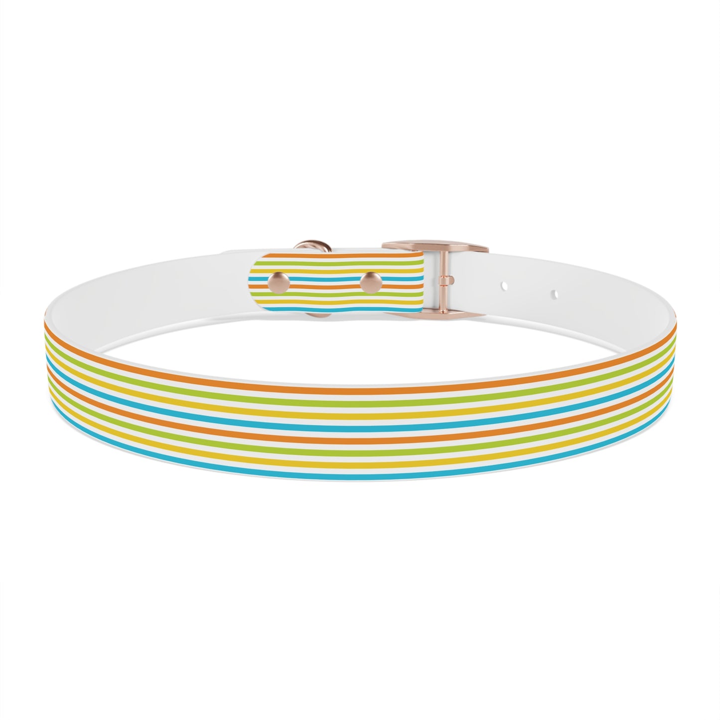 Dog Collar - Rainbow Stripe Happy Pet Accessory