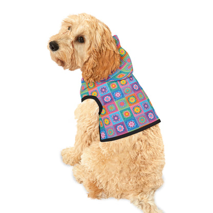 Patchwork Pet Hoodie - Granny Squares Crochet Quilt Design