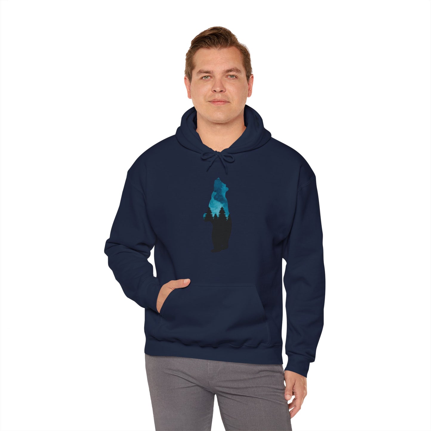 Bear Night Sky Hoodie Sweatshirt