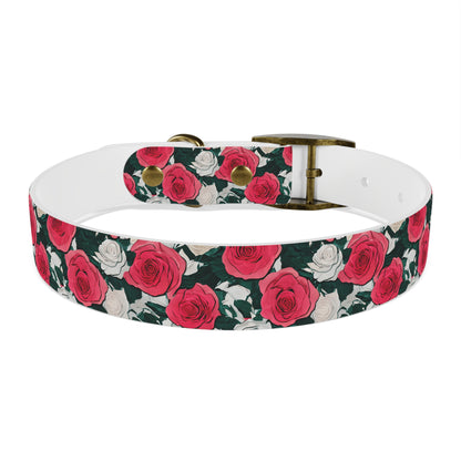 Dog Collar Red Rose Garden Design