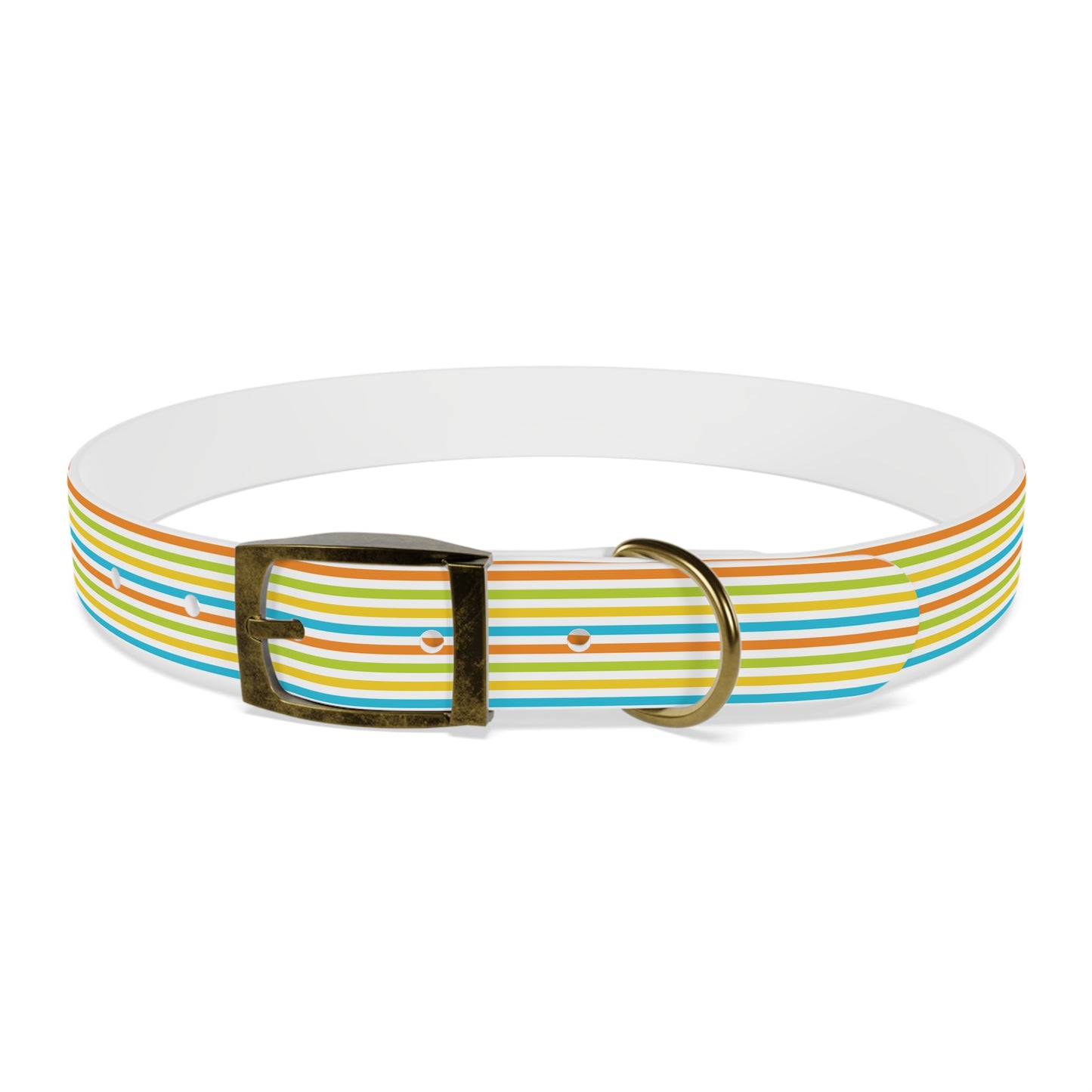 Dog Collar - Rainbow Stripe Happy Pet Accessory